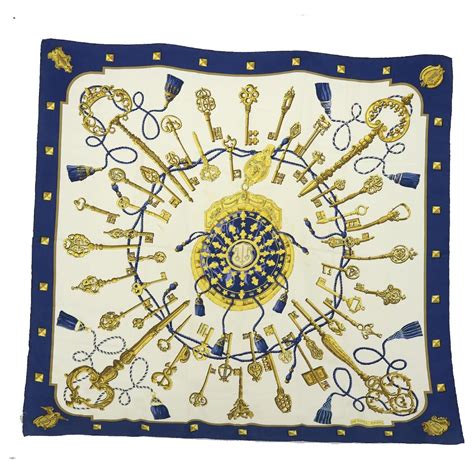 hermes les cles scarf gm silk|hermes scarf.